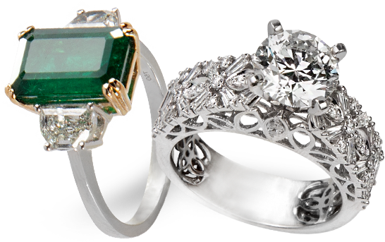 Diamond rings for gift